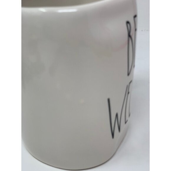 Rae Dunn BE WELL Mug Large Coffee Cup Ceramic Magenta LL Farmhouse Gift 16oz - Picture 3 of 7